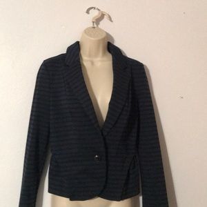 Elle Blue and Black stripped blazer